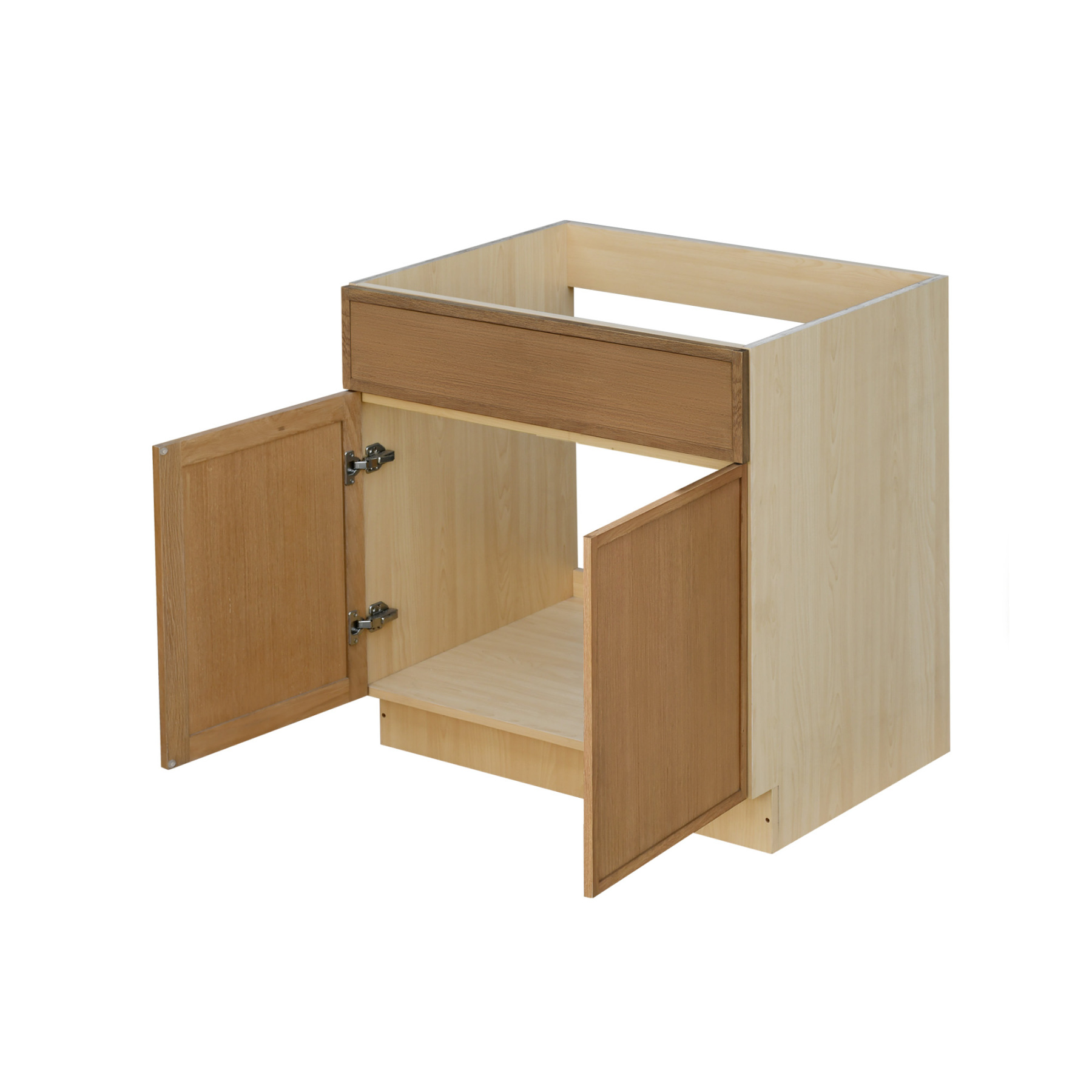 Shady Slim Oak - 30"W Standard Base Cabinet 2-Doors 1-Drawer