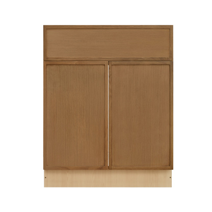 Shady Slim Oak - 30"W Standard Base Cabinet 2-Doors 1-Drawer