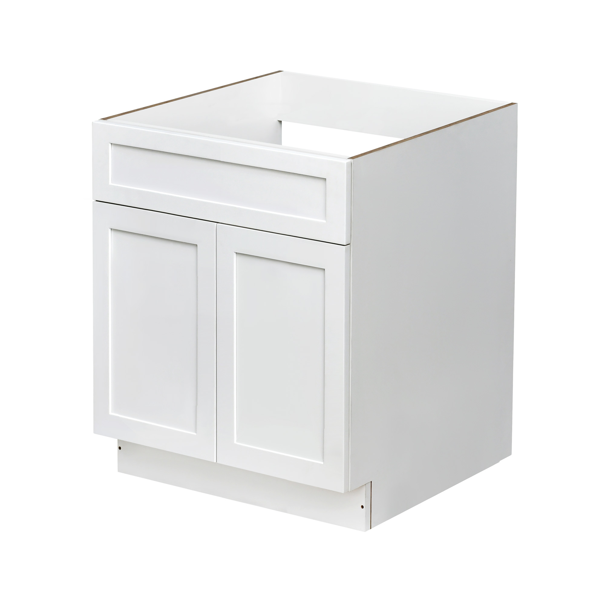 White Shaker - 30"W Standard Base Cabinet 2-Doors 1-Drawer