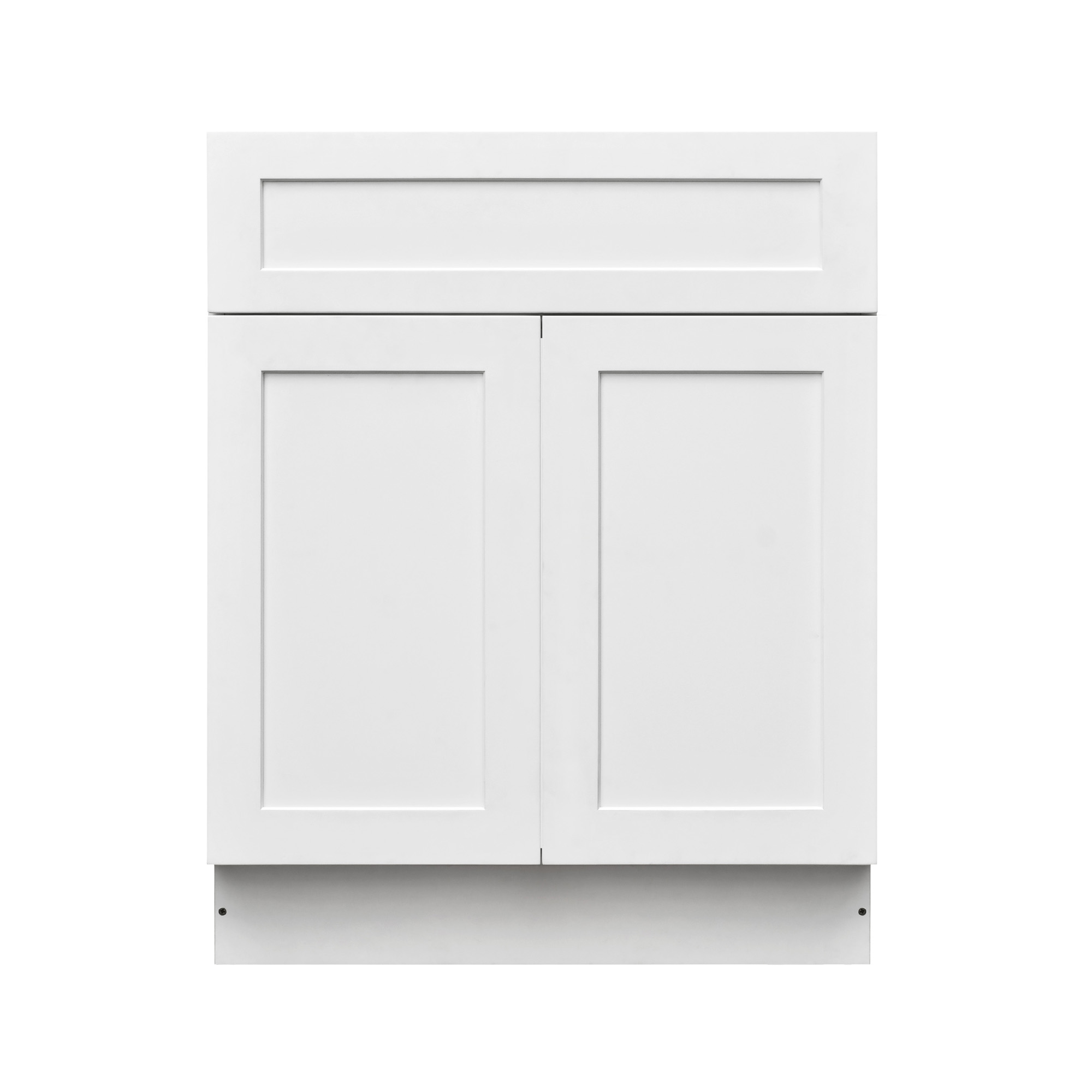 White Shaker - 30"W Standard Base Cabinet 2-Doors 1-Drawer