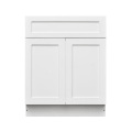 White Shaker - 30"W Standard Base Cabinet 2-Doors 1-Drawer