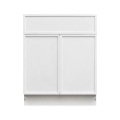 Slim White Shaker - 30"W Standard Base Cabinet 2-Doors 1-Drawer
