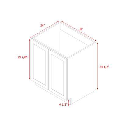 Mallorca Dolphin Gray Shaker - 30"W Base Cabinet