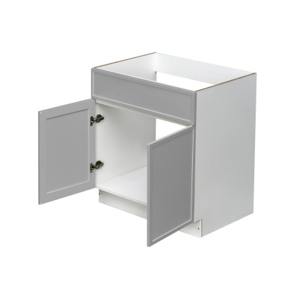 White Box Gray Slim - 33"W Standard Base Cabinet 2-Doors 1-Drawer
