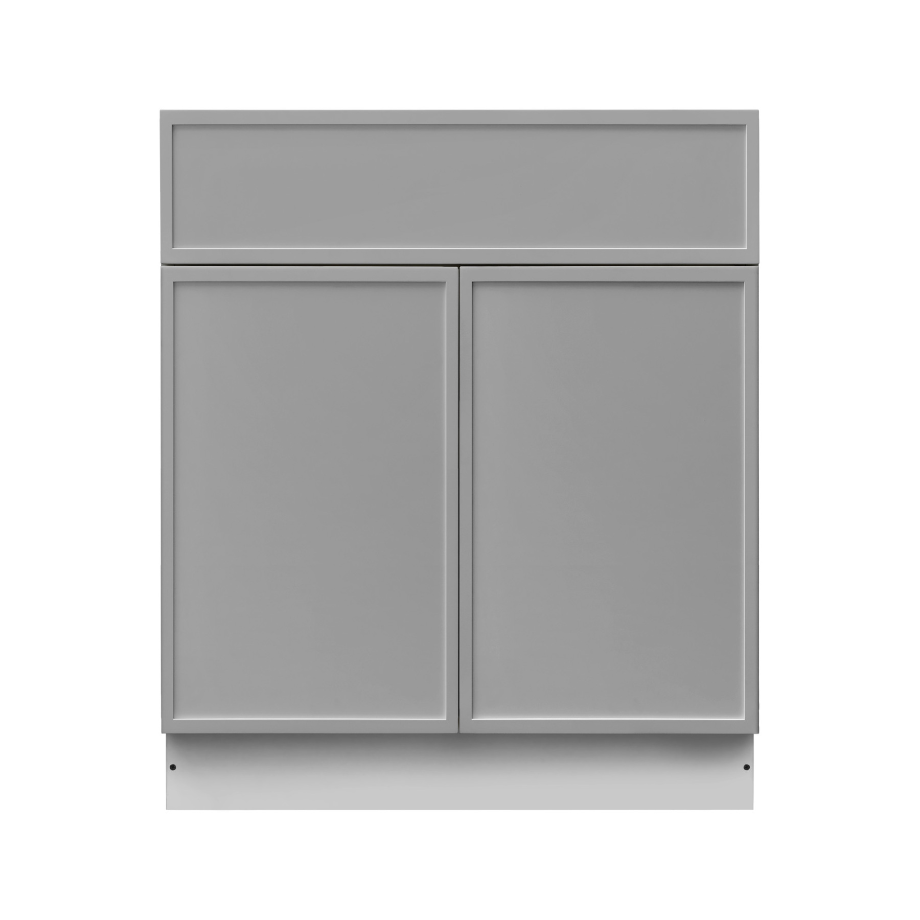 White Box Gray Slim - 33"W Standard Base Cabinet 2-Doors 1-Drawer