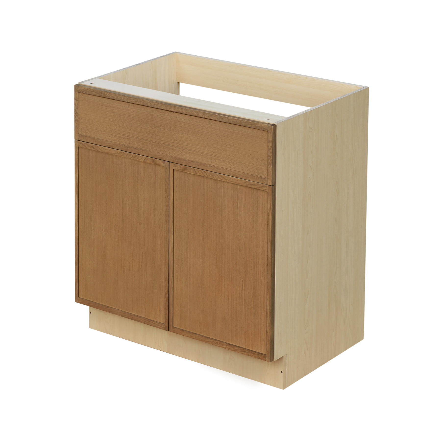 Shady Slim Oak - 33"W Standard Base Cabinet 2-Doors 1-Drawer