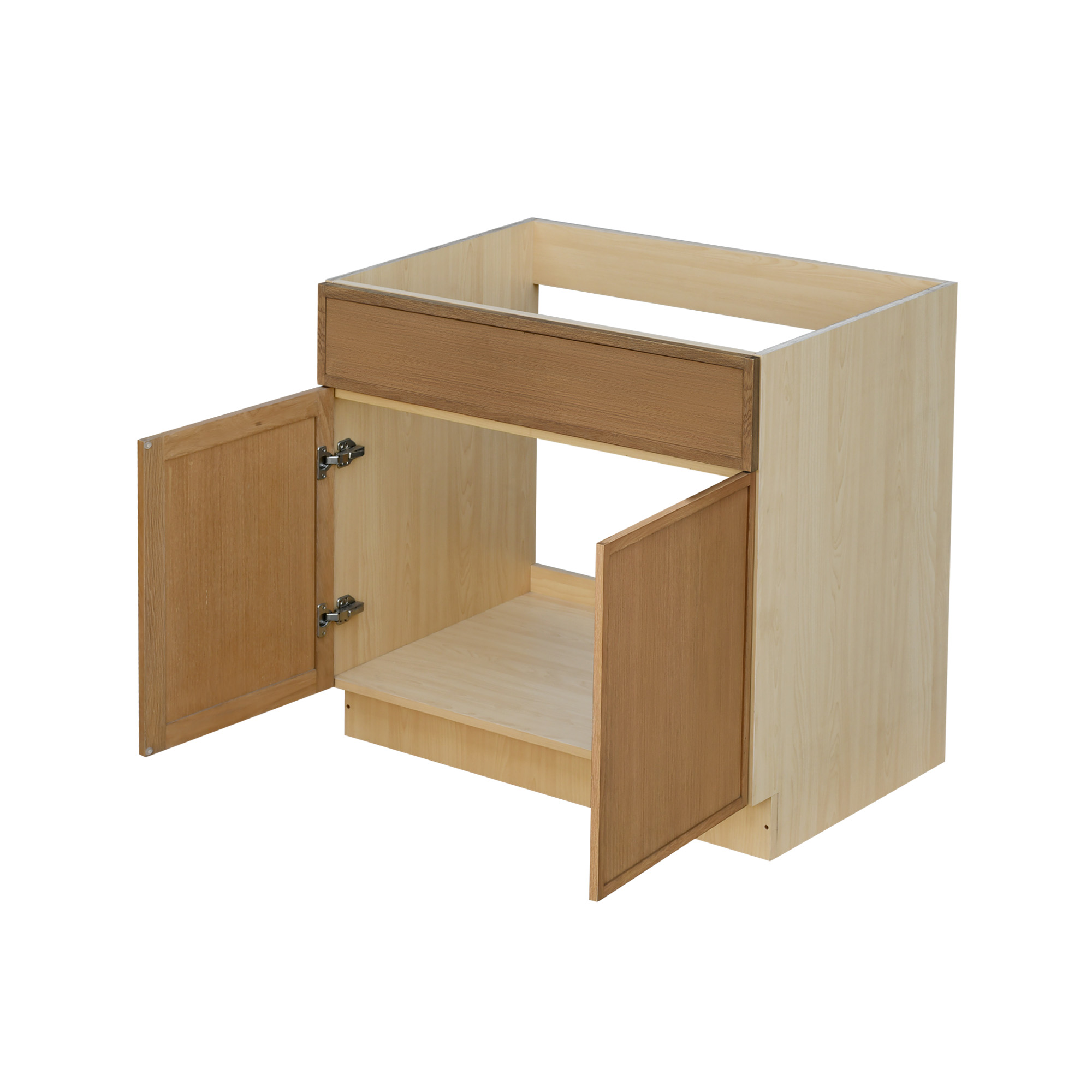 Shady Slim Oak - 33"W Standard Base Cabinet 2-Doors 1-Drawer