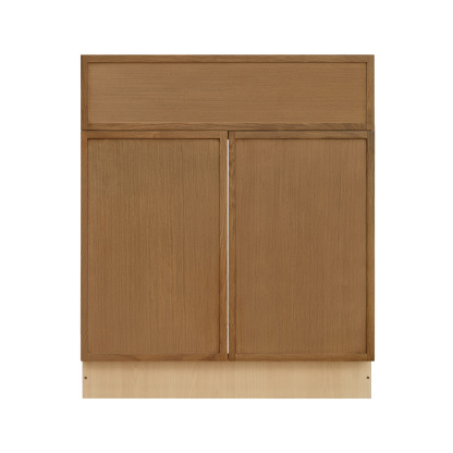 Shady Slim Oak - 33"W Standard Base Cabinet 2-Doors 1-Drawer