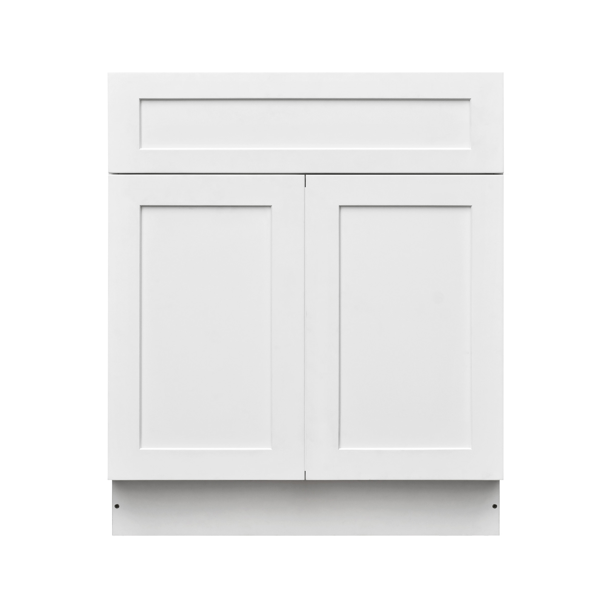 White Shaker - 33"W Standard Base Cabinet 2-Doors 1-Drawer