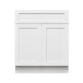 White Shaker - 33"W Standard Base Cabinet 2-Doors 1-Drawer