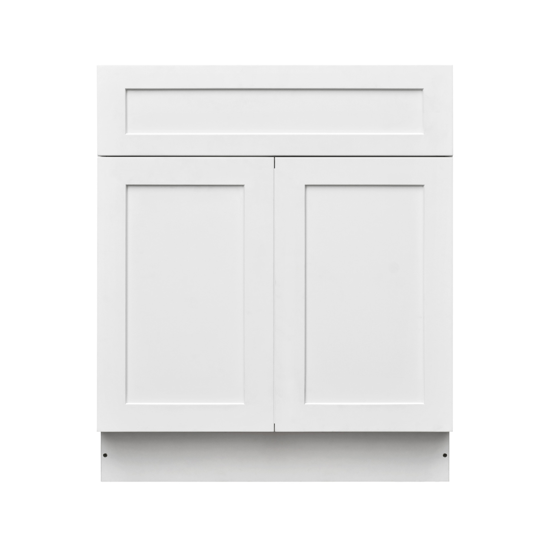 White Shaker - 33"W Standard Base Cabinet 2-Doors 1-Drawer