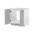 White Box Gray Shaker - 33"W Full-Height Door Base Cabinet 2-Doors