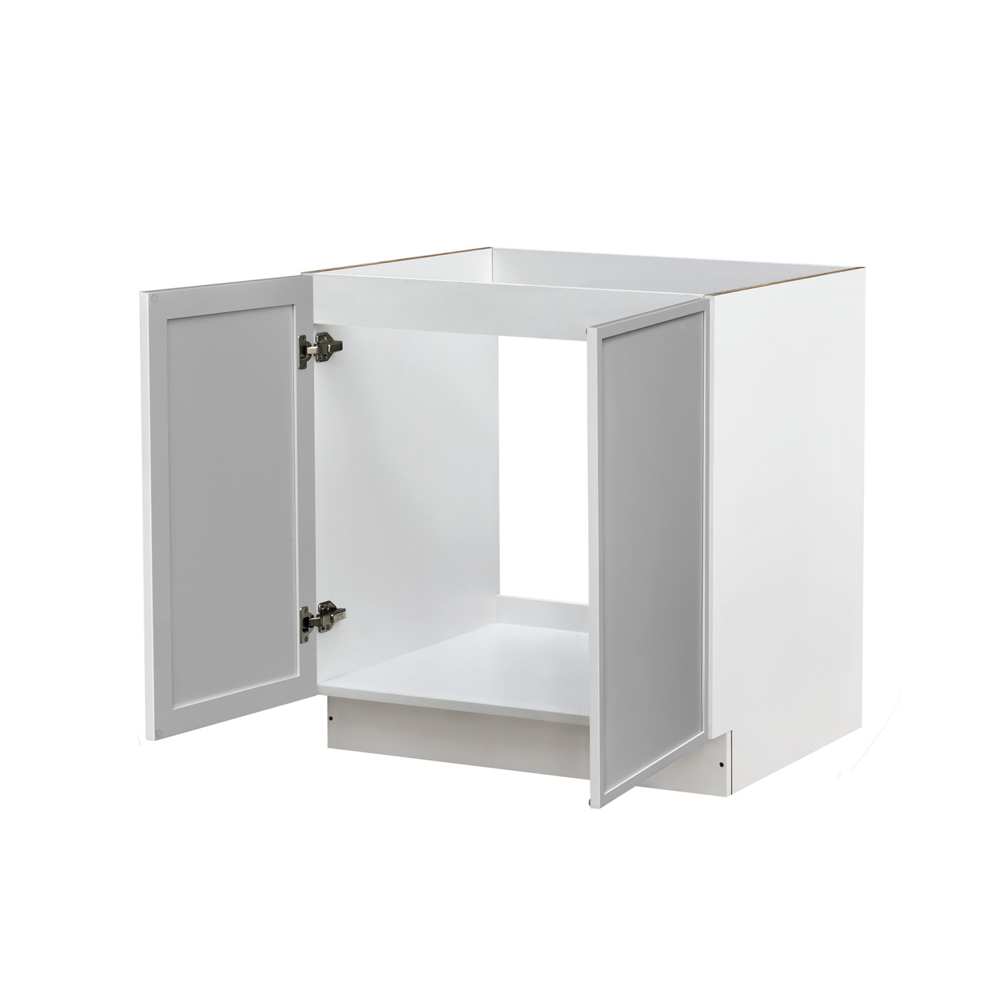 White Box Gray Slim - 33"W Full-Height Door Base Cabinet 2-Doors