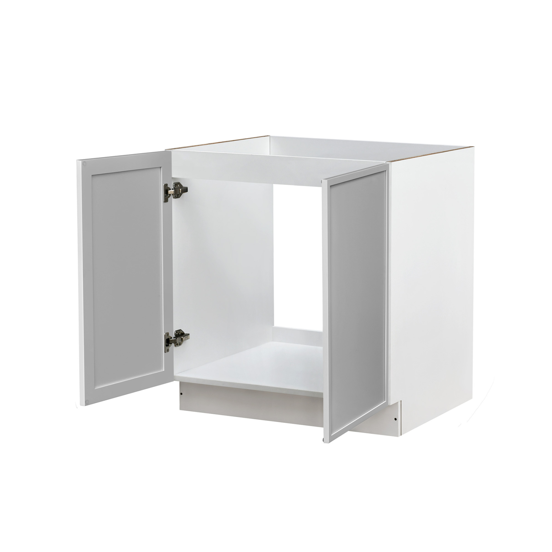 White Box Gray Slim - 33"W Full-Height Door Base Cabinet 2-Doors