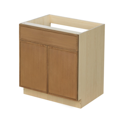Shady Slim Oak - 36"W Standard Base Cabinet 2-Doors 1-Drawer