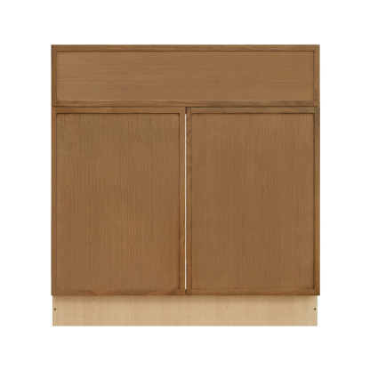 Shady Slim Oak - 36"W Standard Base Cabinet 2-Doors 1-Drawer