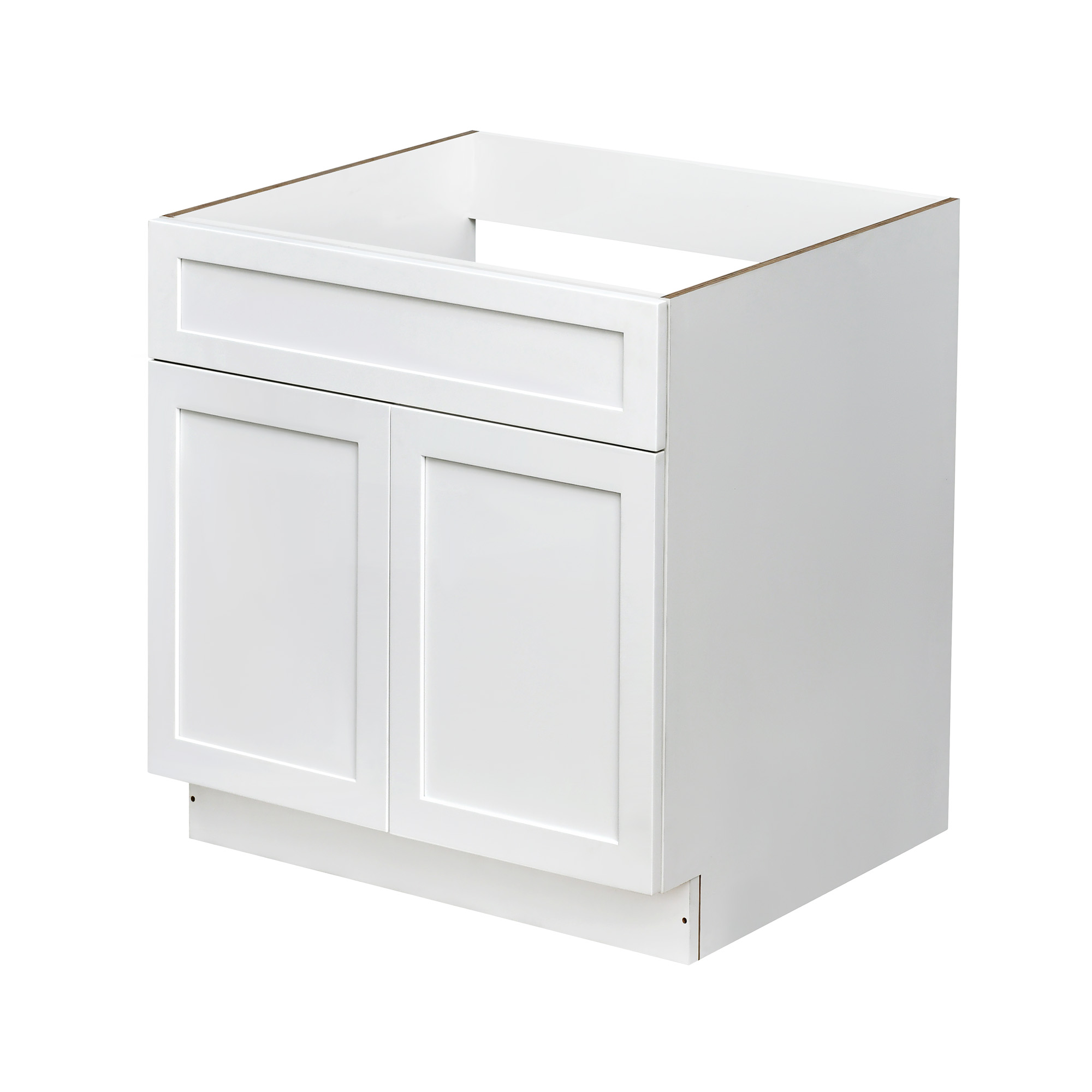 White Shaker - 36"W Standard Base Cabinet 2-Doors 1-Drawer