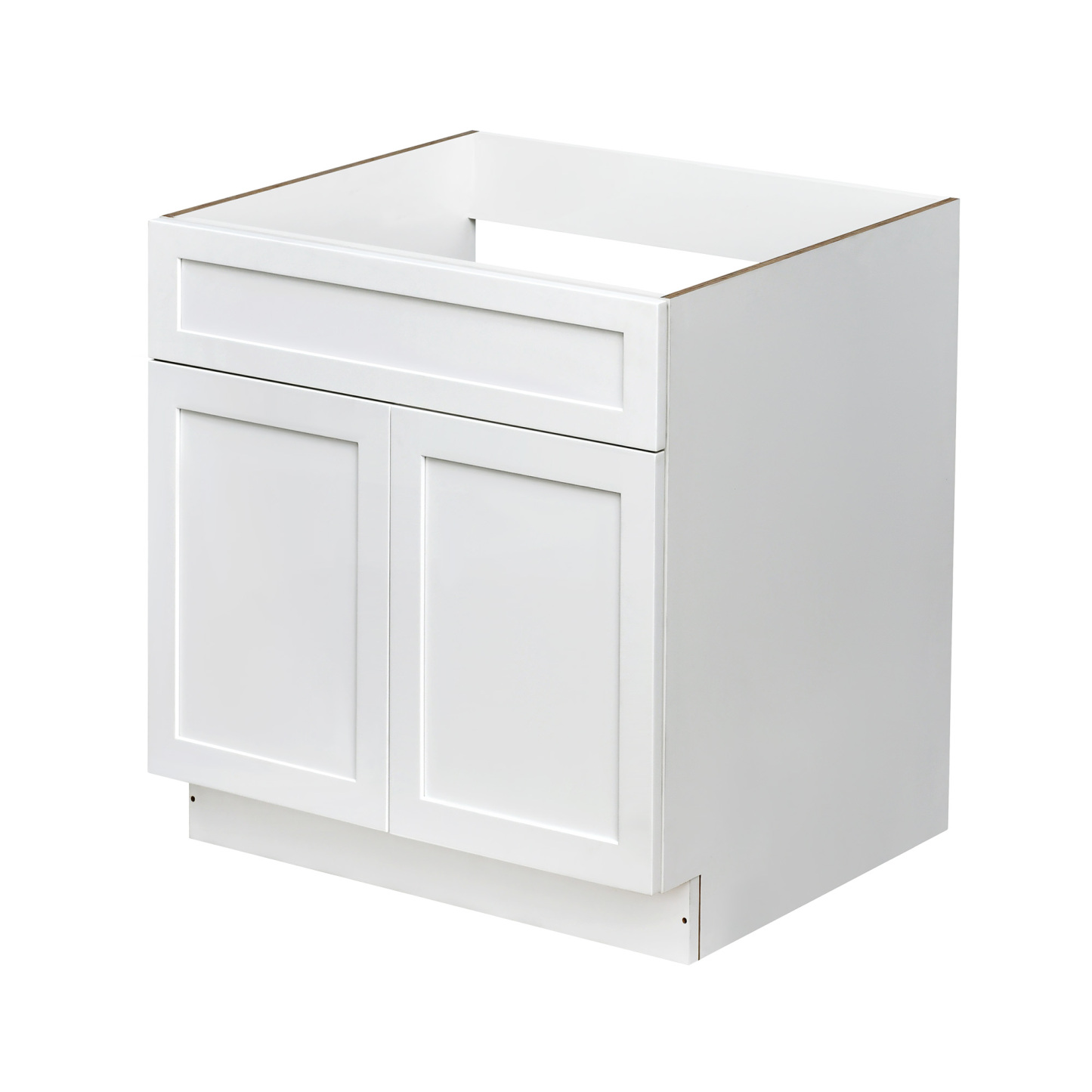 White Shaker - 36"W Standard Base Cabinet 2-Doors 1-Drawer