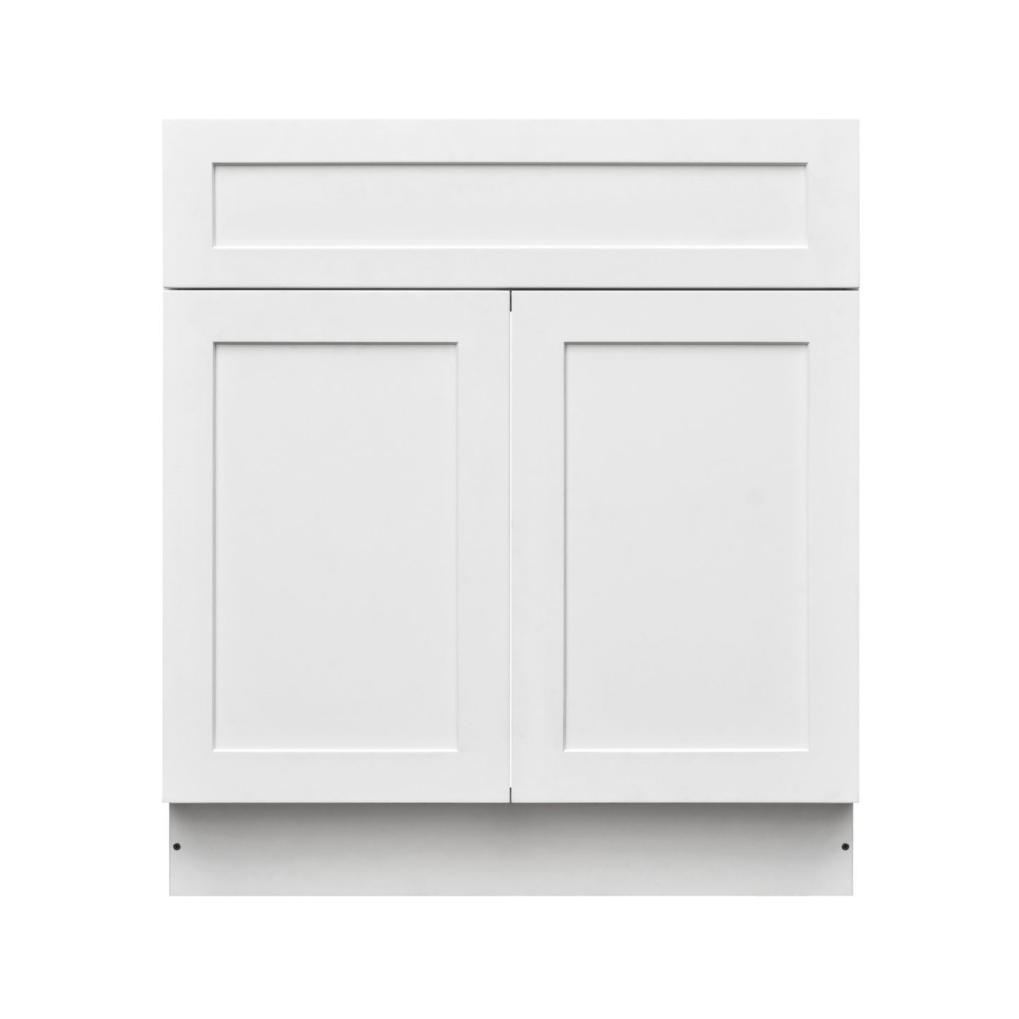 White Shaker - 36"W Standard Base Cabinet 2-Doors 1-Drawer