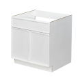 Slim White Shaker - 36"W Standard Base Cabinet 2-Doors 1-Drawer