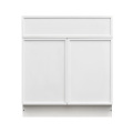 Slim White Shaker - 36"W Standard Base Cabinet 2-Doors 1-Drawer