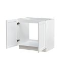 Mallorca White Shaker - 36"W Full-Height Base Cabinet