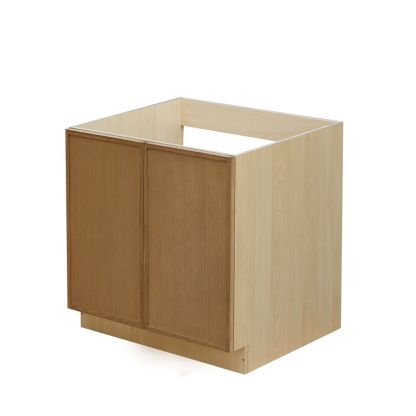 Natual Box Oak Slim - 36"W Full-Height Door Base Cabinet 2-Doors
