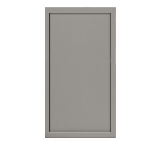 Shady Collection Slim Gray Shaker (Frameless) Sample Door