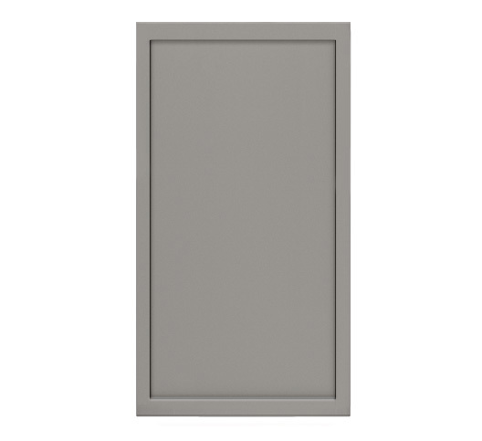 Shady Collection Slim Gray Shaker (Frameless) Sample Door