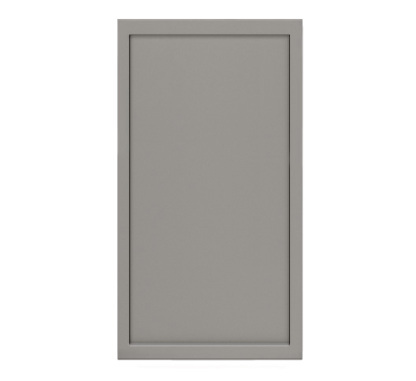 Shady Collection Slim Gray Shaker (Frameless) Sample Door