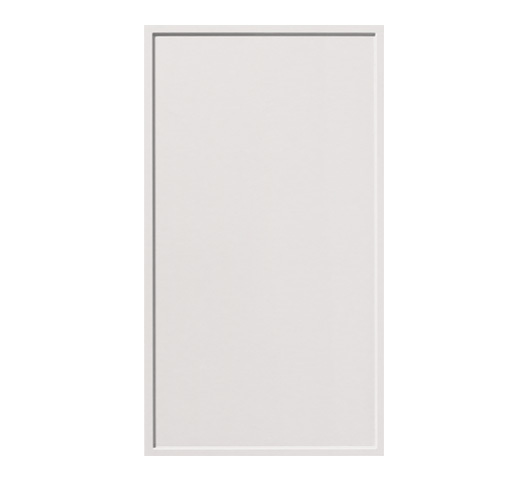 Shady Collection Slim White Shaker (Frameless) Sample Door