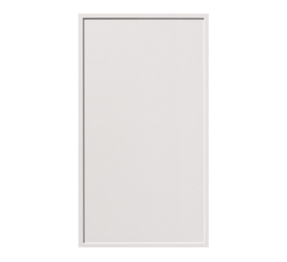 Shady Collection Slim White Shaker (Frameless) Sample Door