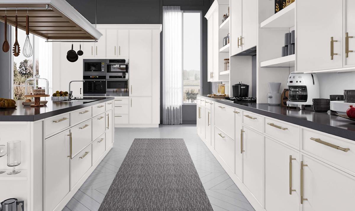 Shady Collection Slim White Shaker (Frameless) Sample Door