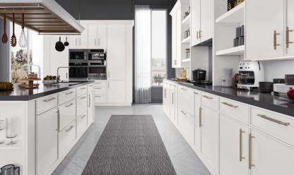 Shady Collection Slim White Shaker (Frameless) Sample Door