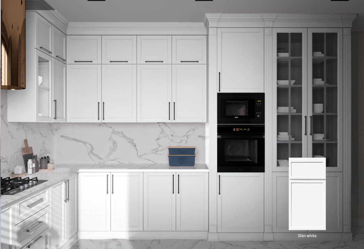 Franco Collection Slim White (Framed) Sample Door