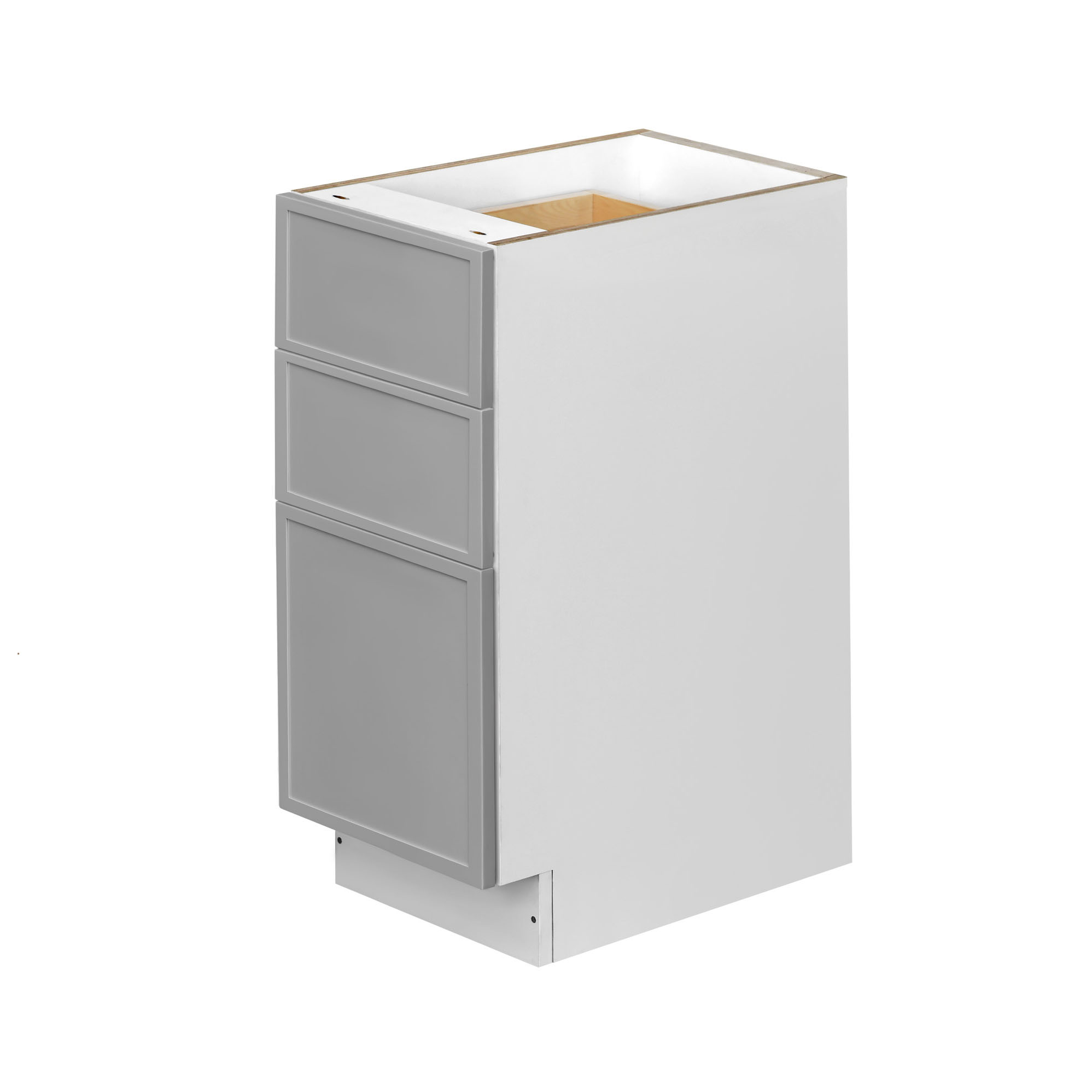 Shady Gray Slim Shaker - 12"W Drawer Base Cabinet