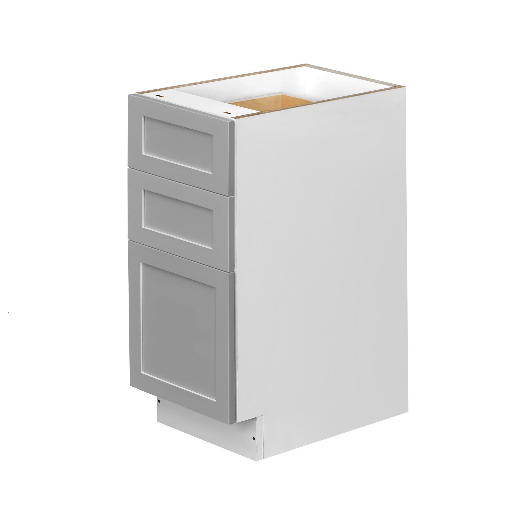 Mallroca Dolphin Gray Shaker - 15"W Drawer Base Cabinet