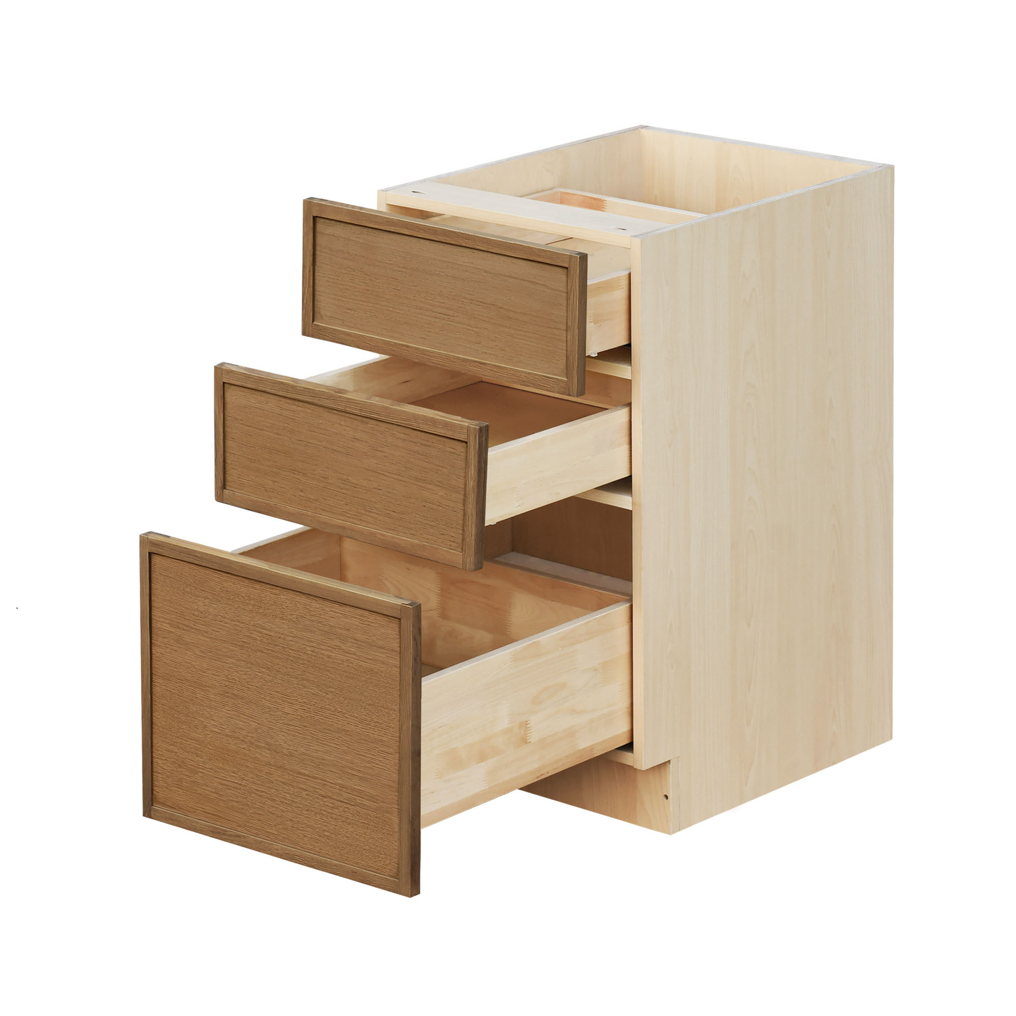 Shady Slim Oak Shaker - 15"W Drawer Base Cabinet