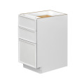 Shady Slim White Shaker - 15"W Drawer Base Cabinet