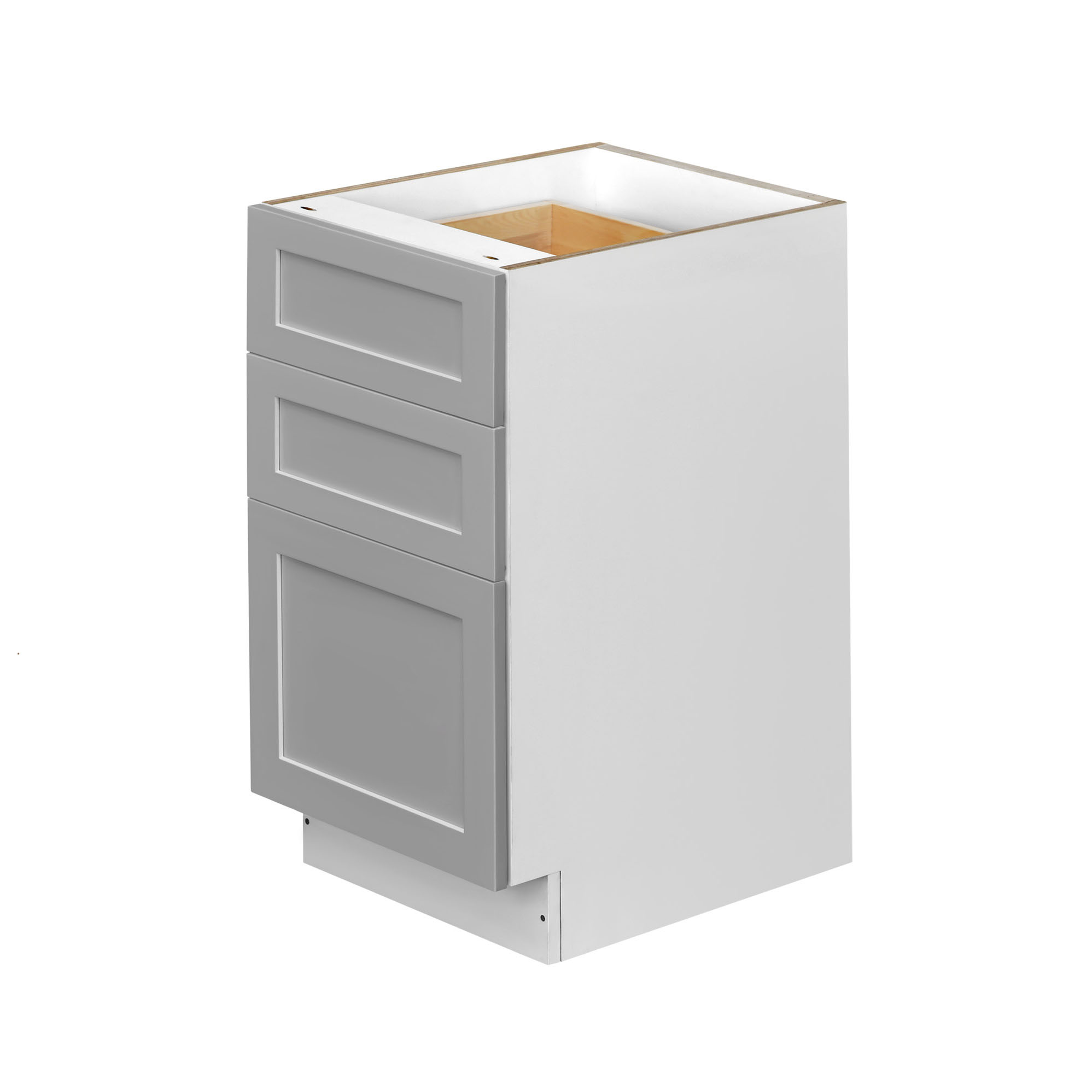 Mallroca Dolphin Gray Shaker - 18"W Drawer Base Cabinet