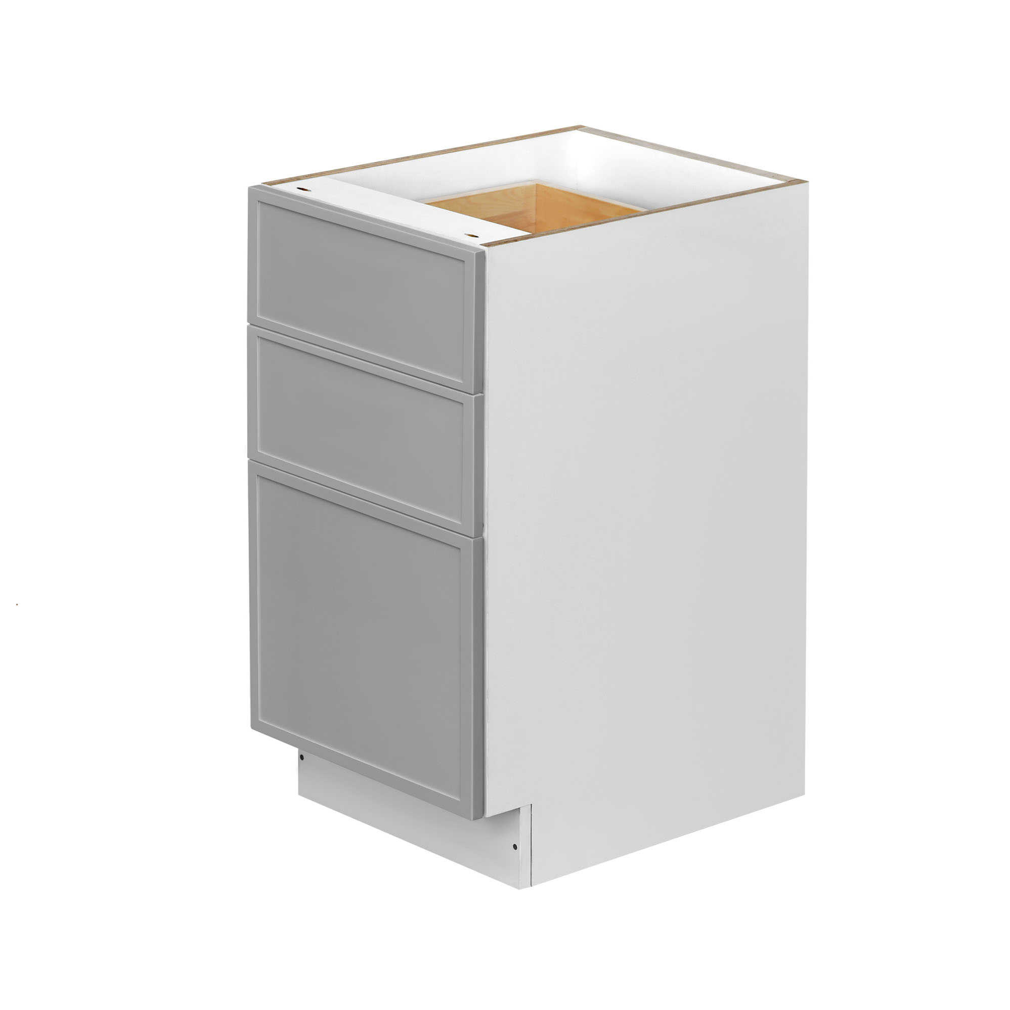 Shady Gray Slim Shaker - 18"W Drawer Base Cabinet