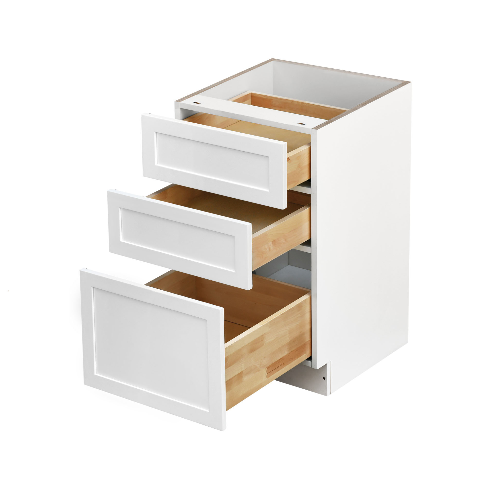 Mallorca White Shaker - 18"W Drawer Base Cabinet