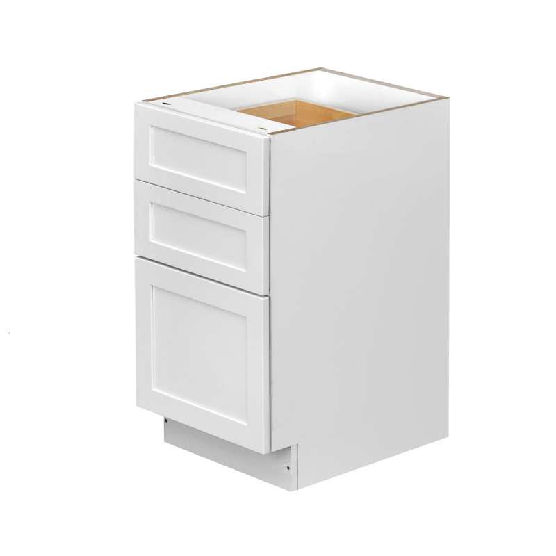 Mallorca White Shaker - 18"W Drawer Base Cabinet