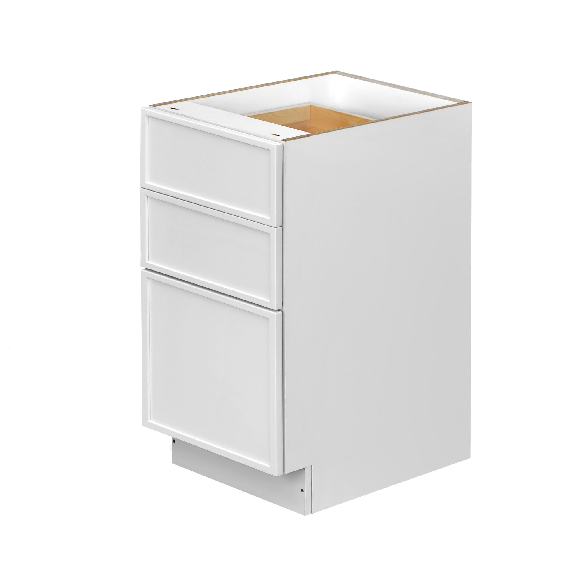 Shady Slim White Shaker - 18"W Drawer Base Cabinet