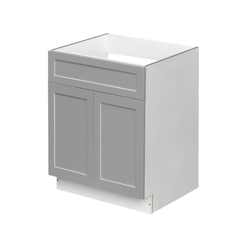 Mallorca Dolphin Gray Shaker - 24"W Standard Base Cabinet