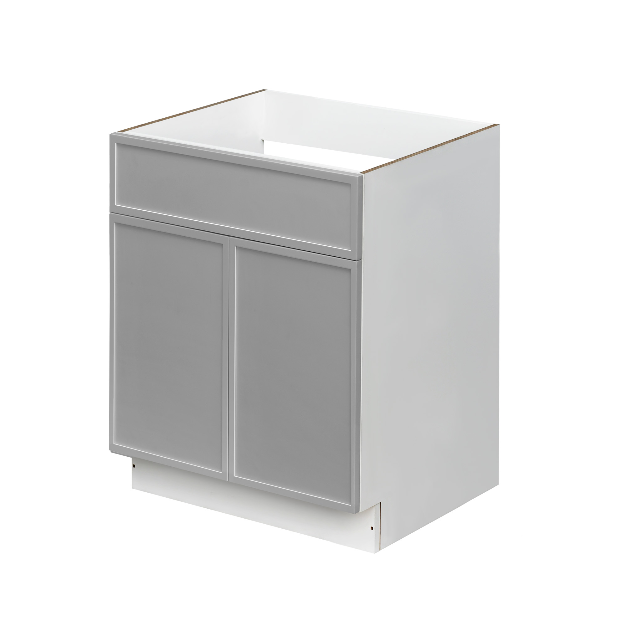 Shady Gray Slim Shaker - 24"W Standard Base Cabinet