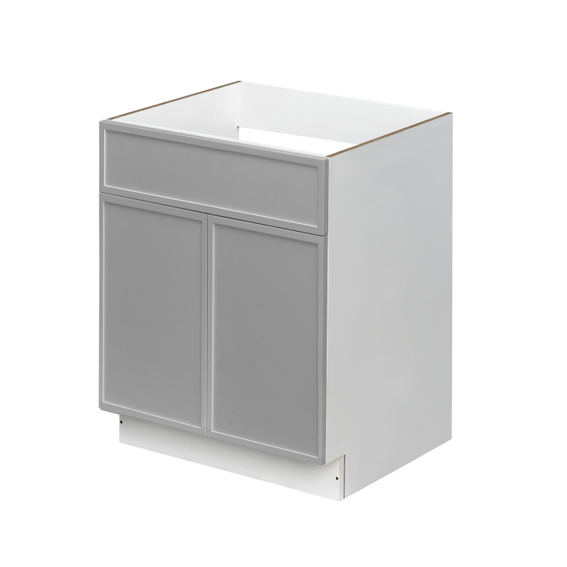 Shady Gray Slim Shaker - 24"W Standard Base Cabinet