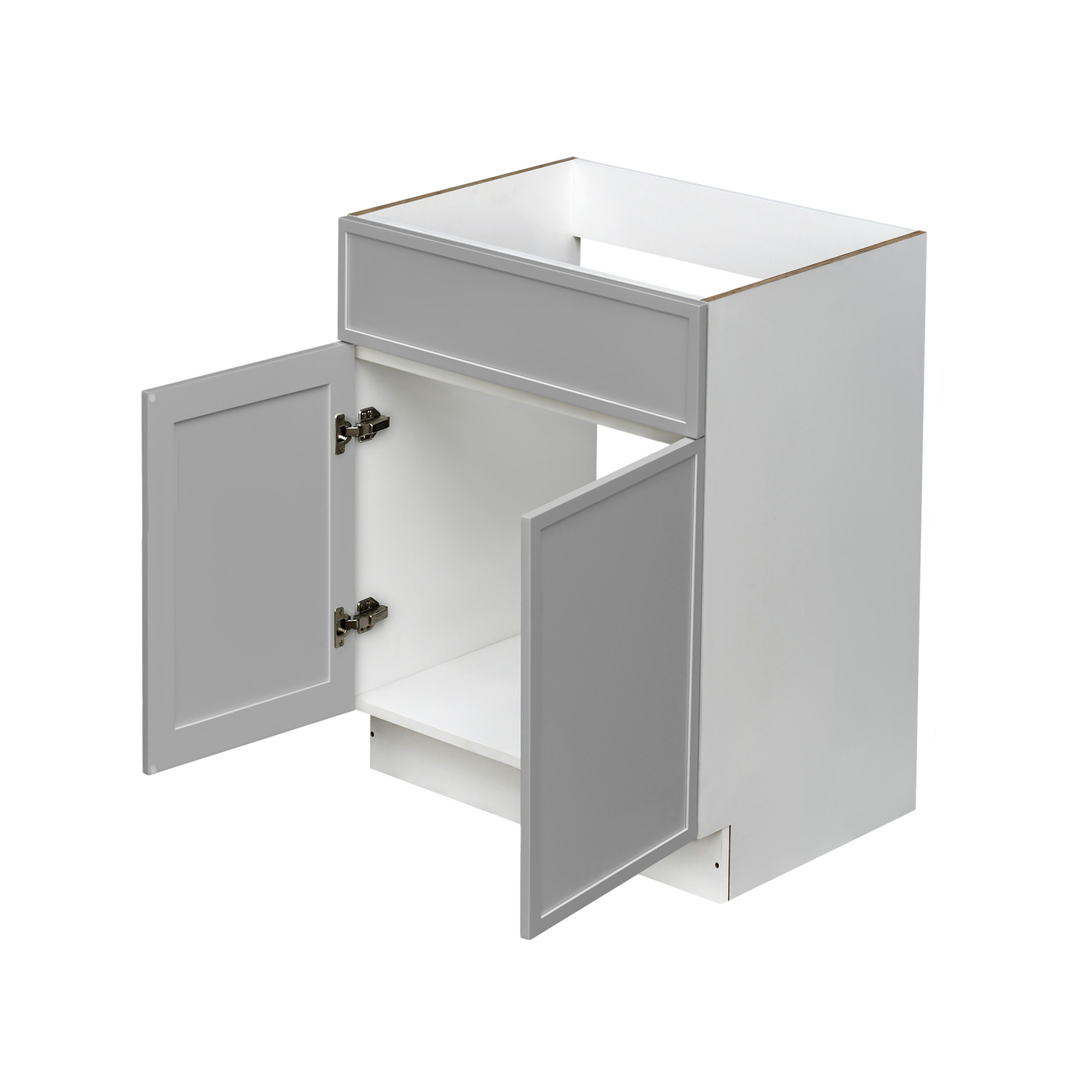 Shady Gray Slim Shaker - 24"W Standard Base Cabinet