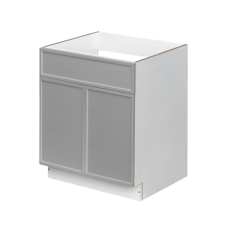 Shady Gray Slim Shaker - 30"W Standard Base Cabinet