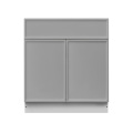 Shady Gray Slim Shaker - 36"W Standard Base Cabinet